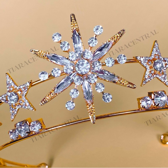 Gold or Silver Starburst Tiara - Picture 7 of 7